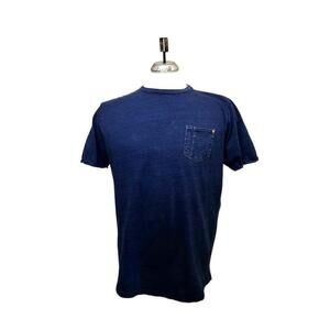 Men's Paper Denim & Cloth Indigo Blue T-Shirt Size XL